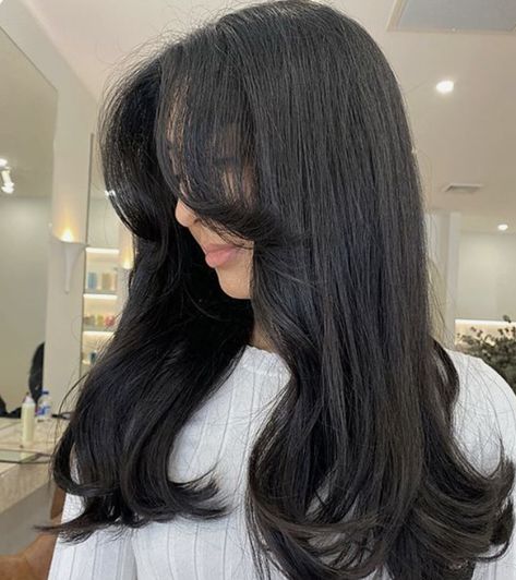 Bouncy Blowdry Long, Blow Dry Round Brush Style, Bouncy Blow Dry Long Hair, Fresh Blowout Hair, Flicky Blow Dry, Hair Blow Dry Styles, Bouncy Blow Dry Medium, Blowout Half Up Half Down, Bangs Blow Dry