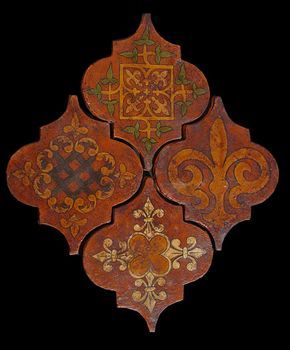 European Tiles, Islamic Tiles, Arabesque Tile, Interlocking Tile, Clay Tiles, Decorative Tiles, Colored Background, Terracotta Tiles, Beautiful Tile