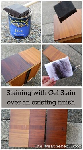 Restaining Wood Furniture, Gel Stains, Java Gel, Mid Century Modern Credenza, Stained Table, Staining Cabinets, General Finishes, Kitchen Cabinets Makeover, Wood Kitchen Cabinets