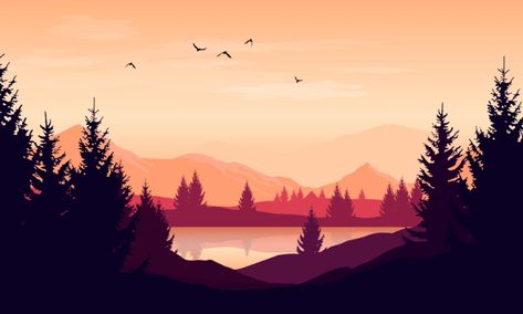 Bringing Deeper Awareness to Your Land Acknowledgment - Mindful Land Acknowledgement, Rock Background, Mountain Silhouette, Sunset Images, Forest Illustration, Silhouette Images, Orange Sky, Sunset Landscape, Mountain Scene