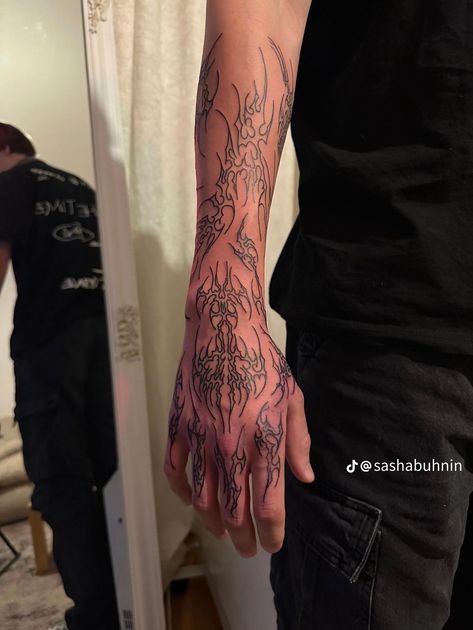 Goth Tattoo Men, Goth Tattoo Ideas Men, Henna Inspired Tattoos, Goth Tattoo, Forearm Sleeve Tattoos, Gothic Tattoo, Matching Tattoos, S Tattoo, Body Mods