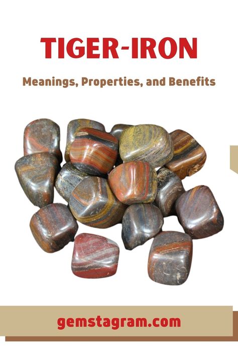 Facts About Tiger-Iron: Meanings, Properties, and Benefits #Tiger-Iron #crystalgemstone #crystalenergy #crystalline Tiger Iron Crystal Meaning, Iron Benefits, Tiger Facts, Jasper Meaning, Tiger Tails, Witchy Tips, Tiger Iron, Earth Gift, Personal Power