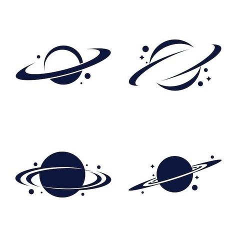 Orbit Logo Design, Physics Logo Design, Cool Fonts For Logos, Astronomy Logo, Planet Logo Design, Space X Logo, Space Logo Design, Universe Logo, Planet Illustration