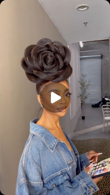 Black Women Hairstyles Natural Hair, Natural Pinup Hairstyles For Black Women, Hairstyle For Fashion Show, Updos For African American Women, Ponytail Braids Hairstyles For Black Women, 90s Pin Up Hairstyles For Black Women, Black Woman Wedding Guest Hairstyles, Wedding Buns For Black Women, Sleek Updo Hairstyles Classy