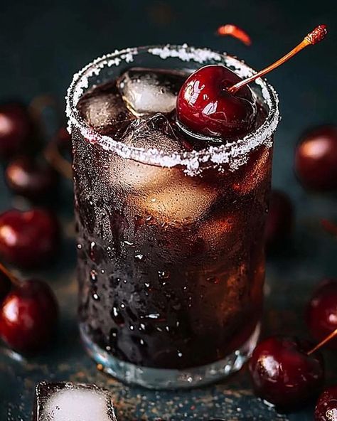 Dirty Dr Pepper, Fruity Cocktail, Cherry Vodka, Alcholic Drinks, Refreshing Cocktail, Fruity Cocktails, Summer Gathering, Fresh Cherries, Dr Pepper