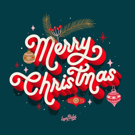 Christmas Coffee Packaging, Christmas Title Design, Happy Holidays Graphic Design, Merry Christmas Poster Design Ideas, Christmas Social Media Design, Merry Christmas Creative Poster Design, Christmas Typography Poster, Holiday Graphic Design, Christmas Design Ideas