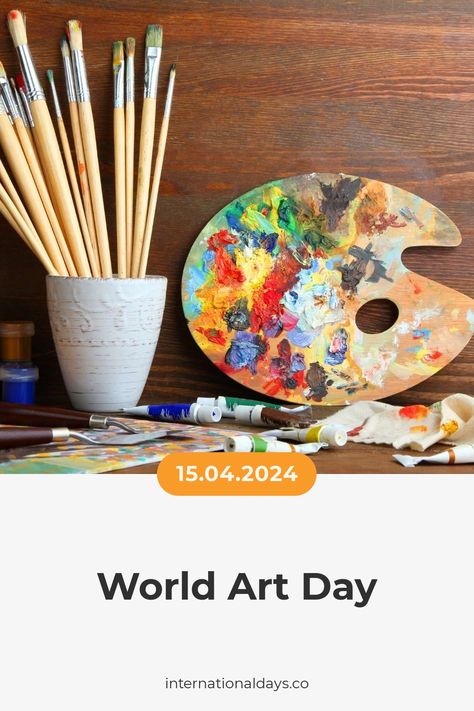 World Art Day celebrates the beauty and power of art, which has the ability to leave a lasting impression on us all. Visual Art Painting, World Art Day, International Days, Art Passion, 3d Art Drawing, Sculpture Photography, Human Activity, Photography Architecture, Painting Sculpture