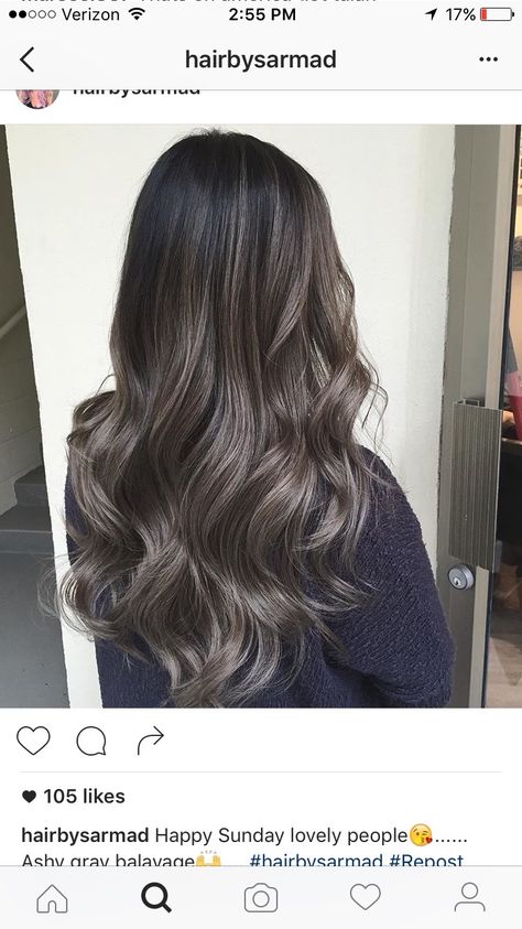 ∗∘∙↝ @uhdextry ↜∙∘∗ Cool Babylights On Dark Hair, Bangs Blue Hair, Hair Highlights Ideas, Ash Ombre, Brown Hair Cuts, Highlights Blue, Blue Hair Highlights, Highlights Ideas, Brown Hair Shades