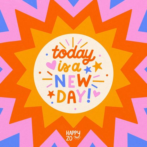 Today is a new day! lettering Ipad Aesthetics, New Day Quotes, Digital Lettering, Team Motivation, Unique Lettering, Today Is A New Day, Feel Good Friday, Lettering Inspiration, Life Map