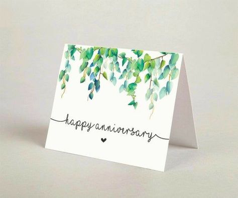 Happy Anniversary Greeting Cards, Anniversary Paintings For Parents, Card Ideas For Anniversary, Anniversary Greeting Cards Handmade, Watercolour Anniversary Card, Anniversary Card Ideas For Parents, Anniversary Ideas For Parents, Watercolour Birthday Card Ideas, Anniversary Handmade Cards