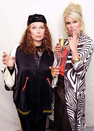 Edwina and Patsy   STOLI BOLI SWEETIE Patsy And Edina, Jennifer Saunders, Joanna Lumley, Ab Fab, Septième Art, Absolutely Fabulous, Big Screen, Role Models, Fancy Dress