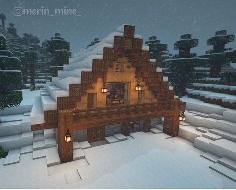 🇫🇷medial texture pack on Instagram: “Third request, a chalet where to find refuge on snowy days 🌨❄️     #minecraft #medialpack #minecraftbuilds Minecraft Iceberg House, Snow Home Minecraft, Snowy Spruce House Minecraft, Snowy Base Minecraft, Minecraft Snow Mountain House, Snowy Cabin Minecraft, Minecraft Houses Snow Biome, Minecraft Snowy Builds, Minecraft Snowy Cabin