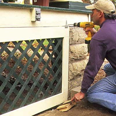 Porch Lattice, Under Deck Storage, Patio Plan, Deck Skirting, Laying Decking, Deck Storage, Building A Porch, Front Porch Ideas Australia, Under Decks