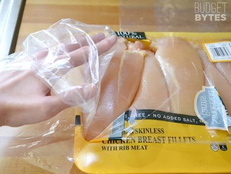 Freeze Chicken, Freezing Chicken, Chicken Parts, Costco Chicken, Raw Chicken Breast, Rib Meat, Budget Bytes, Bariatric Eating, Freezer Meal Prep