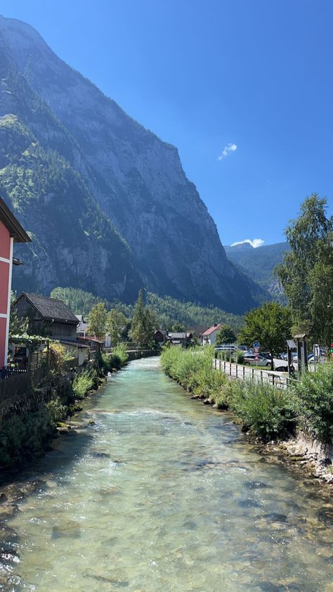 Hallstatt Austria Summer, Hallstatt Austria Aesthetic, Austria Travel Aesthetic, Hallstatt Aesthetic, Austria Aesthetic Summer, Salzburg Austria Aesthetic, Austria Countryside, Summer In Austria, World Tour Aesthetic