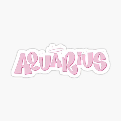 Millions of unique designs by independent artists. Find your thing. Aquarius Bratz, Macbook Cover Stickers, Aquarius Wallpaper, Vintage Clothes Aesthetic, Aquarius Sticker, High Stickers, Sticker For Journal, Aquarius Symbol, Aquarius Aesthetic