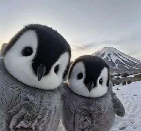 Me And My Best Friend, Cartoon Faces Drawing, Penguin Love, Cute Small Animals, Cute Animals Puppies, Baby Penguins, Cute Animals Images, Cute Wild Animals