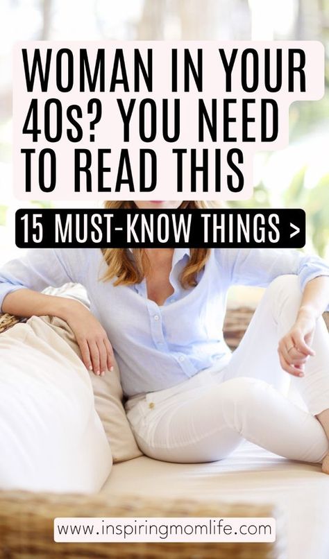 Women In 40s – 15 Tips Every Woman 40+ Needs To Know

Looking for tips for women in 40s? Here are 15 important health tips that every woman over 40 needs to know.

This post is for you if you've ever wondered:

What happens to a woman's body in their 40s?
Do health problems start at 40?
What is a healthy lifestyle for a 40 year old woman?
What to expect in your 40s health?
daily routine for 40 year old woman
body changes at 40 female


Personal development Improvement tips | Personal development Health Daily Routine, Gen Z Fashion Trends, Personal Improvement Plan, Women In 40s, Gen Z Fashion, Hormone Replacement, Out Of Place, Ageless Style, Old Woman