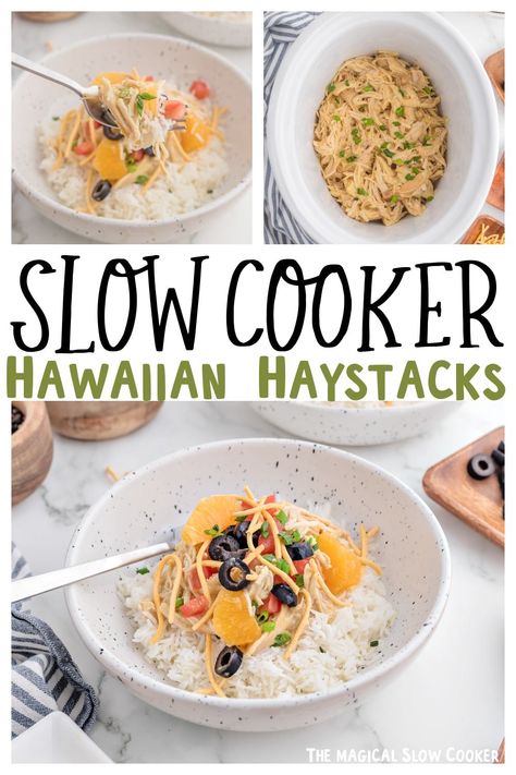 Slow Cooker Hawaiian Haystacks, Haystack Chicken Recipe, Hawaiian Haystacks Instant Pot, Chicken Haystacks Recipe Crock Pot, Instant Pot Hawaiian Haystacks, Crock Pot Hawaiian Haystacks, Hawaiin Haystacks Recipe Crock Pot, Hawaii Haystacks, Crockpot Hawaiian Haystacks