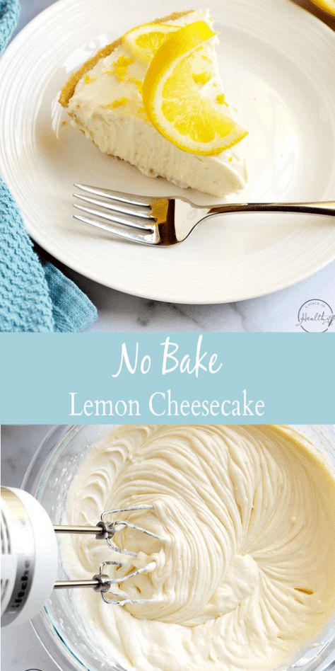 No Bake Lemon, Lemon Cheesecake Recipes, No Bake Lemon Cheesecake, Lemon Dessert Recipes, Refreshing Desserts, Easy Cheesecake, Dessert Ingredients, Lemon Cheesecake, Lemon Desserts