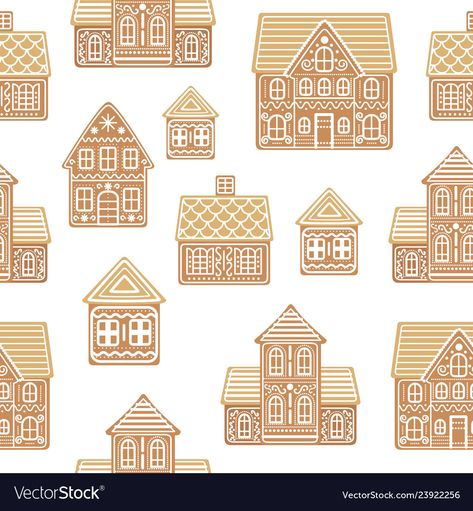 Gingerbread Village Ideas, White Gingerbread House, Cardboard Gingerbread House, Village Drawing, Gingerbread House Patterns, Whiteboard Art, Christmas Traditional, Gingerbread House Designs, Gingerbread Village