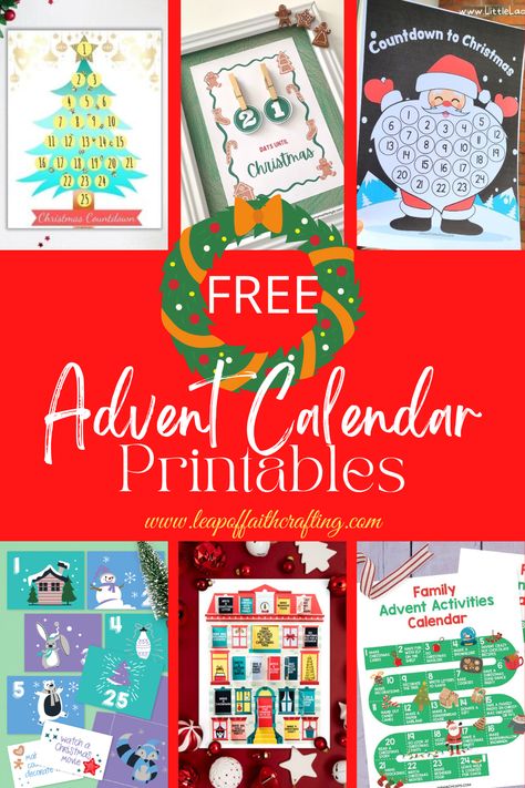 Make Your Own Advent Calendar, Advent Calendar Printable, Christmas Carols Lyrics, Cool Advent Calendars, Merry Christmas Printable, Christmas Activities For Families, Christmas Tree Printable, Printable Advent Calendar, Christmas Activity Book