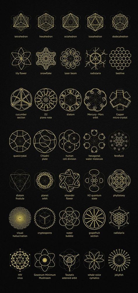 Geometry Art Design, Art Design Inspiration, Sacred Geometry Patterns, Sacred Geometry Tattoo, Sacred Geometry Symbols, Geometry Tattoo, Motif Art Deco, Sacred Geometric, Alchemy Symbols