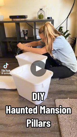 227 reactions · 27 shares | Cool creepy columns #diy | Marissa Casey Jones | Marissa Casey Jones · Original audio Diy Haunted House Ideas, Haunted Mansion Diy, Diy Haunted Mansion, Diy Haunted House, Haunted House Ideas, Haunted Mansion Decor, Mansion Party, Mansion Decor, Casey Jones