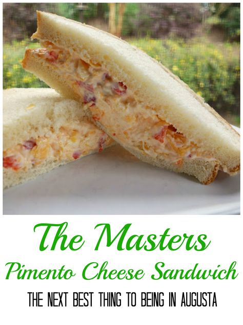 Get ready for The Masters with this delicious Pimento Cheese Recipe! SO good! Tastes better than the original. Pimiento Cheese Sandwich, Masters Pimento Cheese Recipe, Masters Pimento Cheese, Oopsie Bread, Pimento Cheese Recipe, Luncheon Menu, Pimento Cheese Sandwiches, Pimento Cheese Recipes, Pimiento Cheese