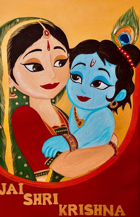 Janmashtami Painting Ideas, Janmashtami Drawing Ideas For School, Gopal Painting, Janmashtami Drawing, Doodle Art Posters, Poster Rangoli, Krishna Drawing, Fabric Painting Techniques, Fabric Painting On Clothes