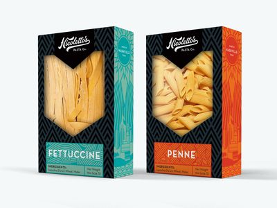 Pasta Business, Pasta Packaging, Japanese Food Packaging, Fun Pasta, Pasta Box, Gourmet Pasta, Pasta Penne, Packaging Illustration, Packaging Product