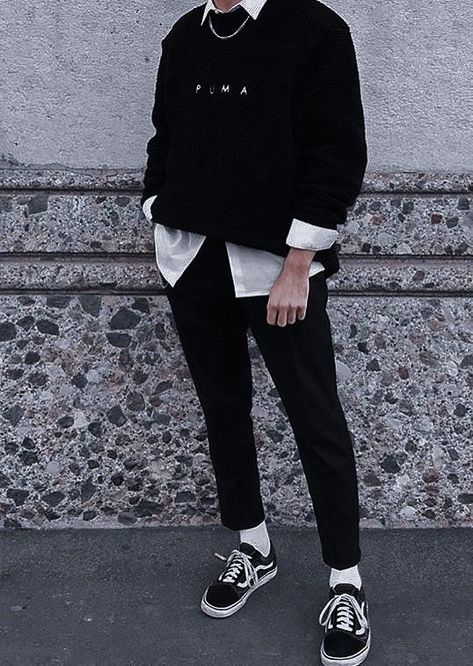 E Boy Outfits, Black Outfit Inspiration, Mens Casual Dress Outfits, Men Stylish Dress, Tomboy Style Outfits, Cool Outfits For Men, Mens Casual Dress, Young Men, Men Fashion Casual Outfits