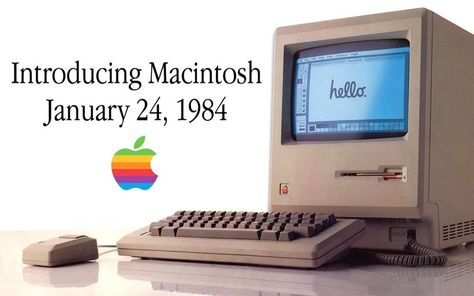 On January 24, 1984, Apple released the Macintosh personal computer. Early Computers, Tech Ads, Apple Ads, Next Computer, Apple Advertising, Macintosh Computer, Apple Computers, Apple Macintosh, Retro Tech