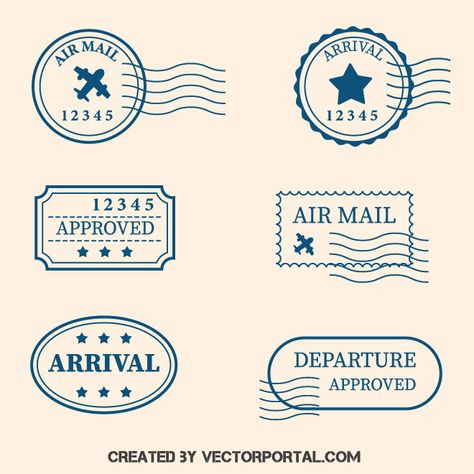 Postal stamps Postal Stamp Drawing, Post Stamp Illustration, Postal Stamp Tattoo, Postage Stamp Design Illustration, Postal Stamp Stickers, Mail Tag, Sr 25, Travel Stamp, Senior Project