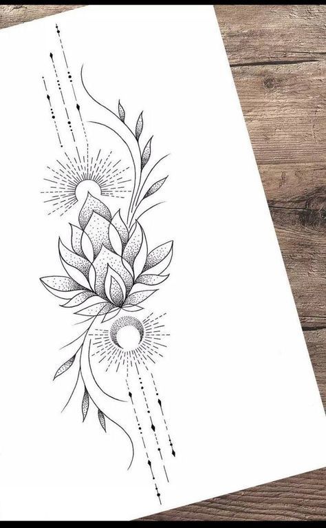 Meaning Of Lotus Flower, Feminine Eagle Tattoo, Fawn Tattoo, Feminine Tattoo Designs, Lotus Flower Tattoos, Tato Mandala, Lotus Tattoo Design, Boho Tattoos, Spine Tattoos For Women