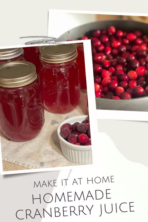 How To Can Cranberry Juice, Canned Cranberry Juice, Cranberry Juice Canning Recipe, Homemade Cranberry Juice, Canning Cranberry Juice, Make Cranberry Juice, Fresh Cranberry Juice Recipe, Home Canned Cranberry Juice, Cranberry Conserve