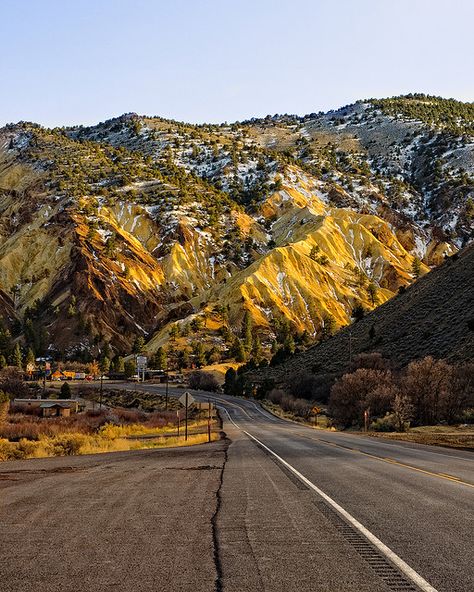 BEEN THERE  Big Rock Candy Mountain near Marysvale in Piute County, Utah.  Consists of altered volcanic rock in various shades of yellow, orange, red, and white. Named after the song. Not the song after it. Big Rock Candy Mountain, O Brother Where Art Thou, Brother Where Art Thou, Candy Mountain, Utah Vacation, Scenic Road Trip, Colorful Mountains, Yellowstone Park, Big Rock