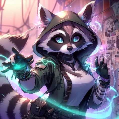 Anthropomorphic Ideas, Fantasy Punk, Pathfinder Character, Werewolf Art, Dnd Art, D&d Dungeons And Dragons, Fox Art, Racoon, Creature Concept