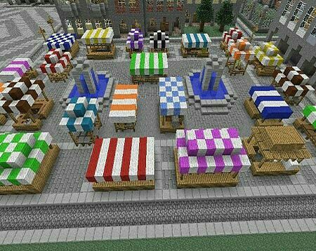 Minecraft Market, Villa Minecraft, Minecraft Marketplace, Bangunan Minecraft, Minecraft Farm, Minecraft Pictures, Easy Minecraft Houses, Minecraft Castle, Minecraft Medieval