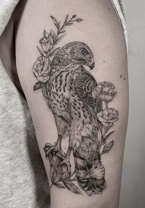 25+ Amazing Hawk Tattoos with Meanings 2 Hawk Tattoos, Dreamcatcher Tattoo Meaning, Snake Tattoo Meaning, Meaning Of Arrow Tattoo, Cosmic Tattoo, Hawk Tattoo, Crystal Tattoo, Eagle Tattoo, Feminine Tattoo