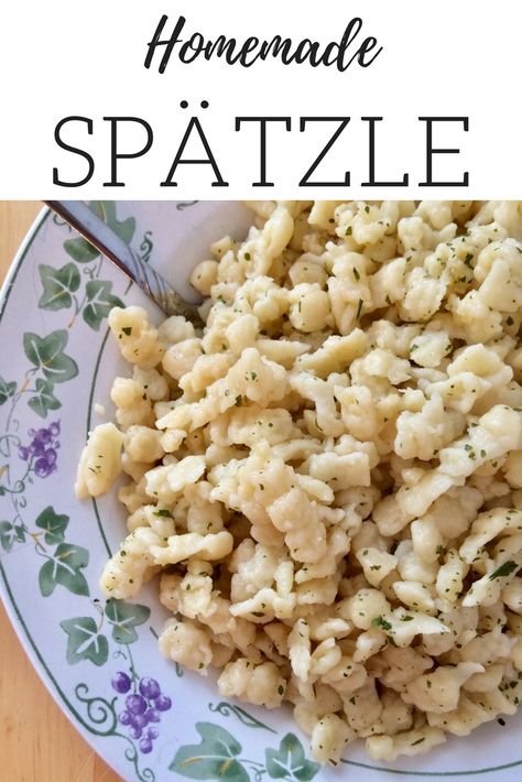 Jasmine Rice Pudding, Speatzle Recipe, German Meatloaf, Scandinavian Dishes, German Pasta, German Dumplings, German Spaetzle, Spaetzle Recipe, German Food Authentic