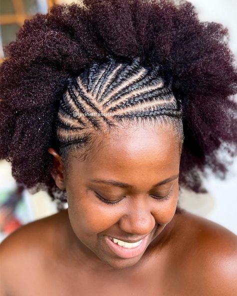 Short Twists Natural Hair, Goddess Braid Styles, Natural Hair Ponytail, Intricate Hairstyles, Natural Hair Haircuts, Quick Braids, Doing Makeup, Front Braids, Hair Twist