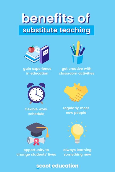 What are some of your favorite things about being a substitute teacher? 🤔📚 Check out our latest post "The Special Benefits of Being a Substitute Teacher" up on our blog now! 💻 #scooteducation #scootlife #substituteteacher #substituteteacherlife #substituteteachers #teacherinspiration #empoweringthrougheducation Substitute Teacher Resources, Substitute Teaching, Substitute Teacher, Start Reading, Teacher Inspiration, Flexible Working, Teacher Guides, Always Learning, Classroom Activities