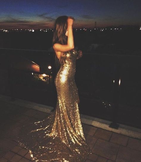 Formal Dresses Sequins, Prom Gold Dress, Gold Dress Aesthetic, Gold Dress Formal, Golden Prom Dress, Prom Dress Gold, Custom Made Prom Dress, Prom Dress Inspo, Custom Bridesmaid Dress