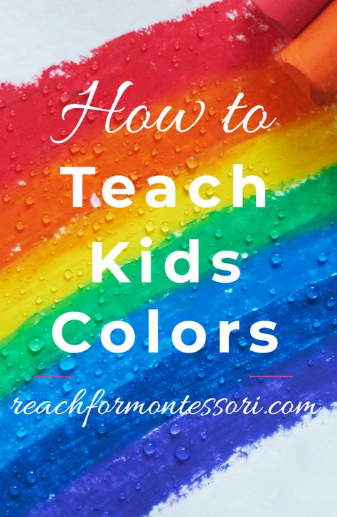 Teaching Colours To Preschoolers, How To Teach Colors To Preschoolers, Color Teaching Activities Toddlers, Teaching Colors To Preschoolers, Colour Teaching Activities, Learning Colours With Toddlers, Teach Colors To Toddlers, Learning Colors Activities For Toddlers, Montessori Color Activities