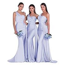 Prom Dresses Simple, Mermaid Bridesmaid, One Shoulder Bridesmaid Dresses, One Shoulder Bridesmaid, Mermaid Bridesmaid Dresses, Dresses For Wedding, Formal Party Dress, Gown Prom, Satin Prom Dress