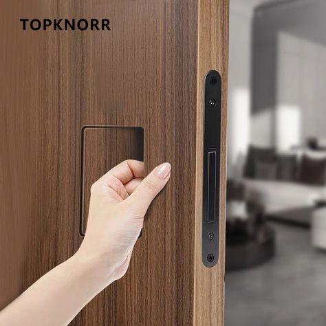 62.94US $ 3% OFF|Invisible Room Door Lock, Hidden Outward opening Wooden Door Handle, Magnetic Door Handle, Indoor Silent Secret Door Lock| |   - AliExpress Hidden Door Locking Mechanism, Modern Sliding Doors Interior, Hidden Bathroom Door, Conceal Door, Skill List, Seamless Door, Wooden Door Handle, Hidden Doors In Walls, Bathroom Door Locks