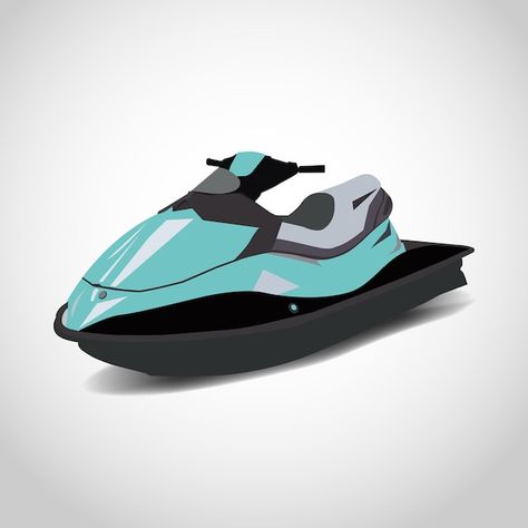 Vector jet ski vector illustration | Premium Vector #Freepik #vector Jet Ski Illustration, Social Media Poster, Jetski, Water Skiing, Jet Ski, Premium Vector, Graphic Resources, Art Inspo, Skiing