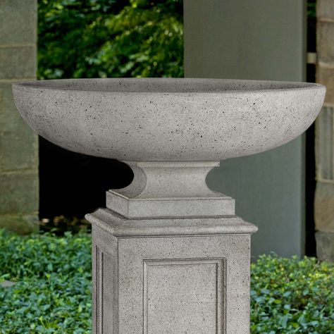 Somerset Urn Zen Water Fountain, Modern Outdoor Fountains, Large Outdoor Fountains, Outdoor Wall Fountains, Commercial Planters, Concrete Bird Bath, Concrete Fountains, Stone Planter, Campania International