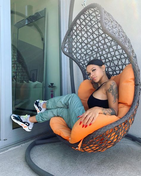 Deja Hiott, Luxury Life, Hanging Chair, Mens Outfits, Pants, On Instagram, Furniture, Instagram, Home Decor